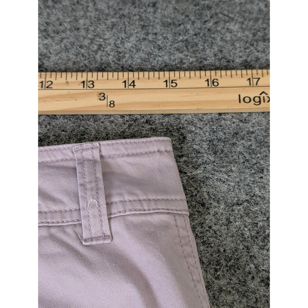 GAP Girlfriend Khakis Lavender Chinos Women's 6 Wide Leg Crop Pants EUC - Picture 9 of 11